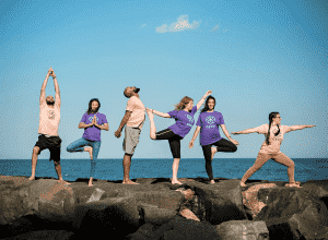 KYDS yoga on jetty