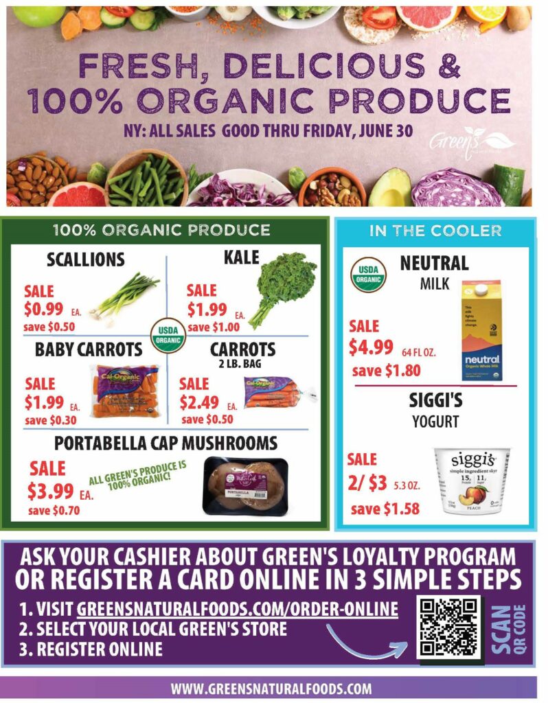 Greens NY June Monthly Flyer