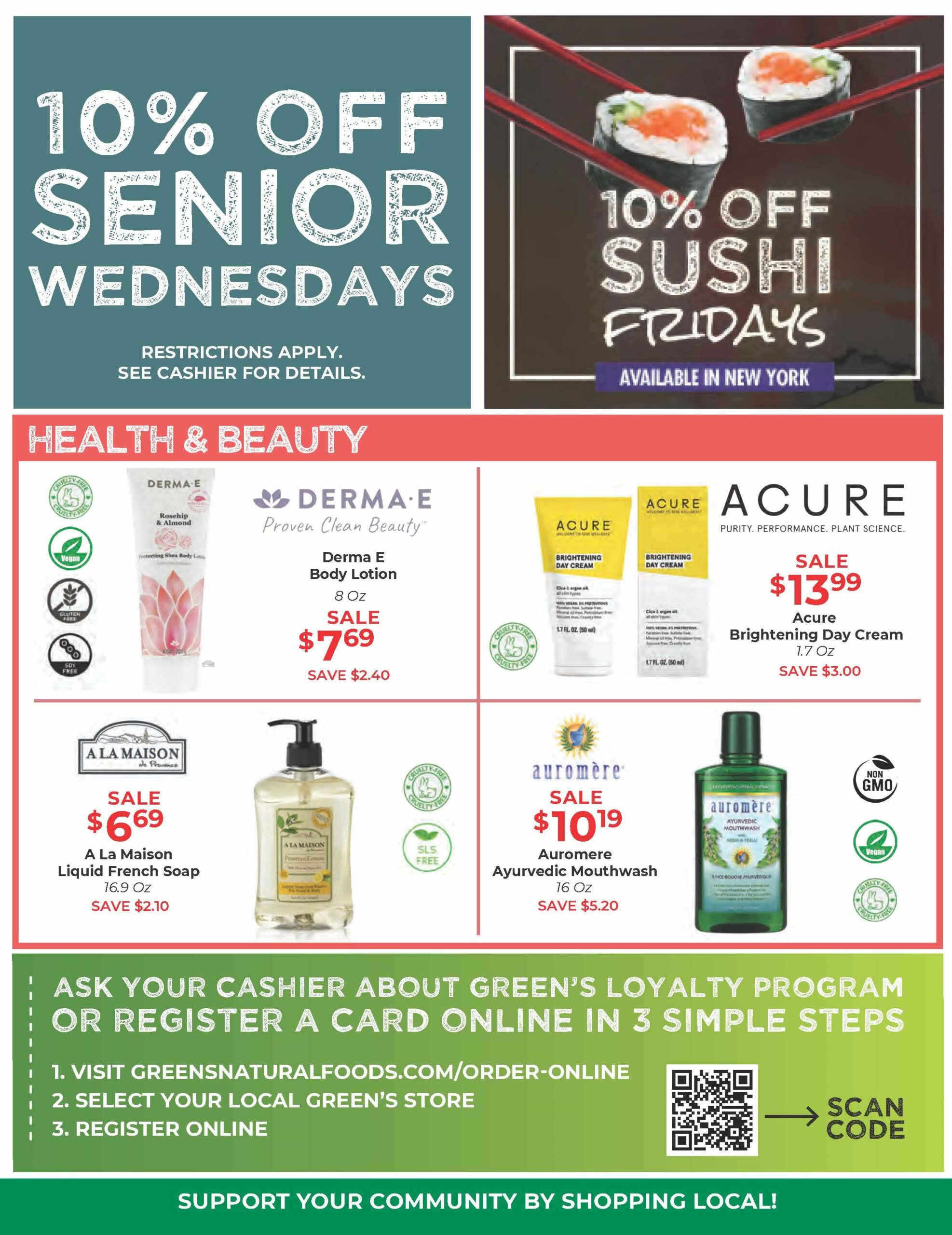 Sales & Specials New Jersey Green's Natural Foods