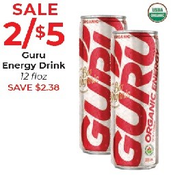 guru energy drinks