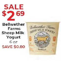 bellwether sheep milk yogurt